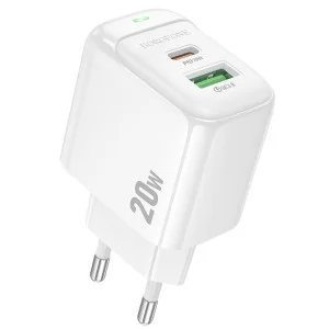 Incarcator de retea Borofone BAS44A charger (PD20W+QC3.0) [White]